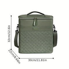 Large Purple Cooler Bag Waterproof Outdoor Lunch Box Insulated Picnic