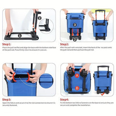 Large Wheeled Cooler Bag for Outdoor Picnics - Keeps Items Cold