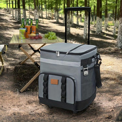 Large Wheeled Cooler Bag for Outdoor Picnics - Keeps Items Cold