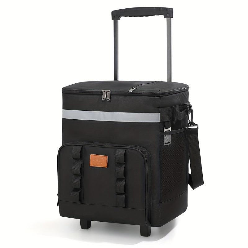 Large Wheeled Cooler Bag for Outdoor Picnics - Keeps Items Cold
