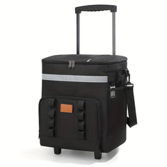 Large Wheeled Cooler Bag for Outdoor Picnics - Keeps Items Cold