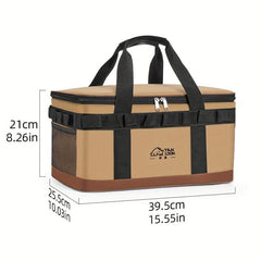 Large Capacity Tactical Cooler Bag Insulated Box Portable Thermal Tote