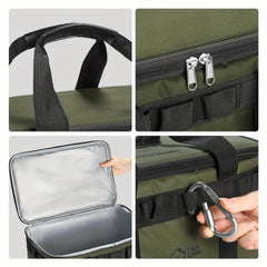 Large Capacity Tactical Cooler Bag Insulated Box Portable Thermal Tote