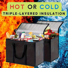 1pc Portable Insulated Fresh Keeping Bag Hot & Cold Cooked Food Beverage Refrige
