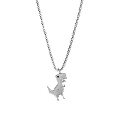Men's Funky Dinosaur Pendant Necklace Street Hip-hop Chain Jewelry