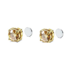 Men's Stainless Steel Double Head Earrings Studs
