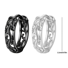 Dragon Stud Earrings & Men's Retro Ethnic Style Earrings