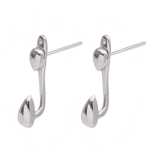 Retro Water Drop Ear Studs Men's Earrings Hip Hop Style