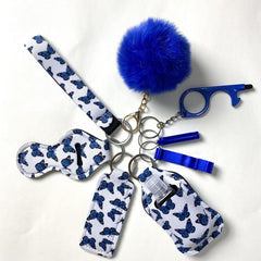 Self Defense Keychain Set - 9pcs Safety Keychains For Men Women Kids