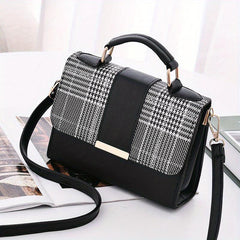 Plaid Pattern Handbags Crossbody Bag Top Handle Purses For Everyday