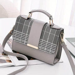 Plaid Pattern Handbags Crossbody Bag Top Handle Purses For Everyday