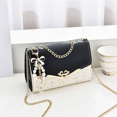 Star Sequins Pattern Square Bag Women's Shoulder Purse Chain Crossbody Bag