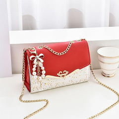 Star Sequins Pattern Square Bag Women's Shoulder Purse Chain Crossbody Bag
