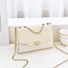 Star Sequins Pattern Square Bag Women's Shoulder Purse Chain Crossbody Bag