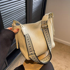 Geometric Strap Hobo Bag Large Capacity Crossbody Bag
