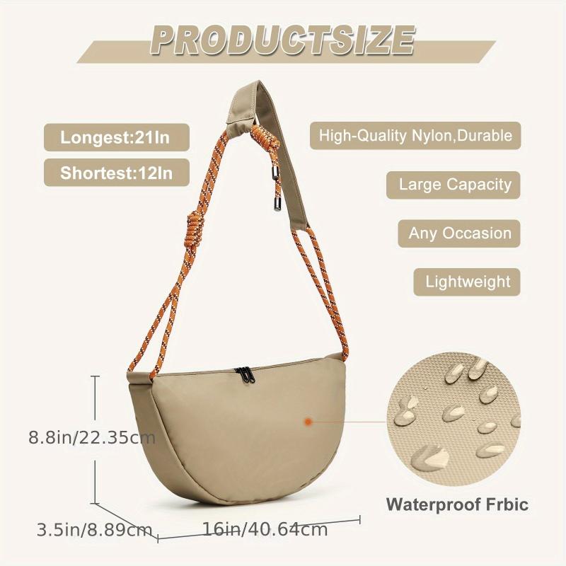 Nylon Crossbody Bag Shoulder Hobo Women's Casual Handbag