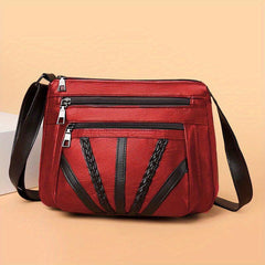 Small Crossbody Bag PU Leather Textured Bag Purse