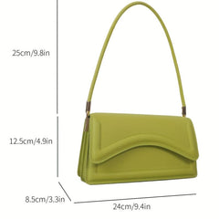 Minimalist Underarm Bag PU Shoulder Bag Women's Casual Handbag