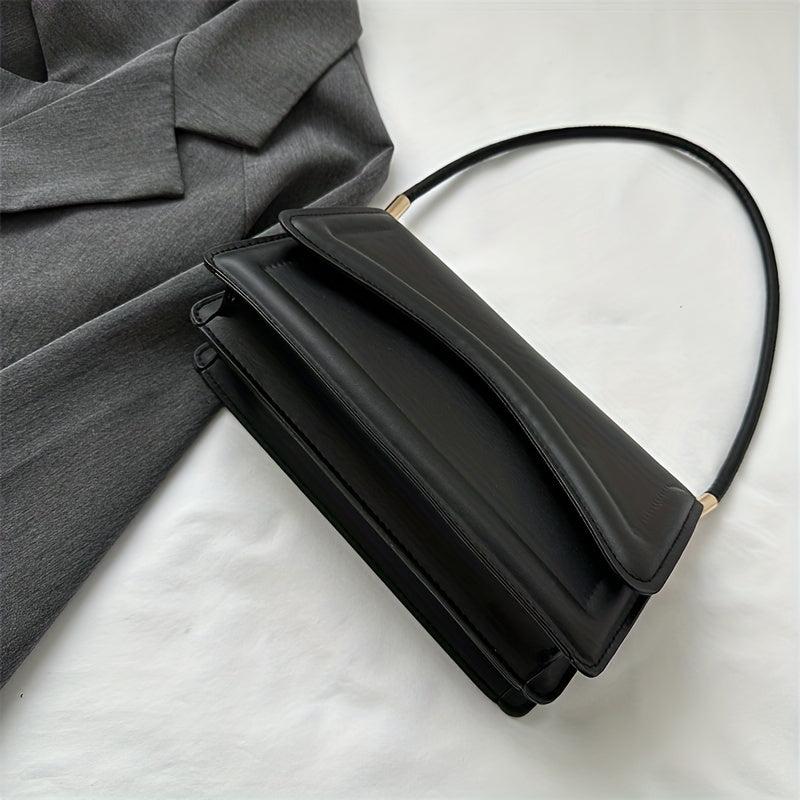 Minimalist Underarm Bag PU Shoulder Bag Women's Casual Handbag