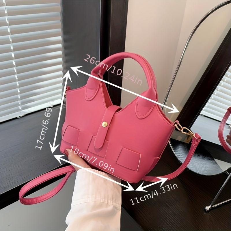 Mini Crossbody Tote Bag Shoulder Satchel Women's Casual Handbag & Purse