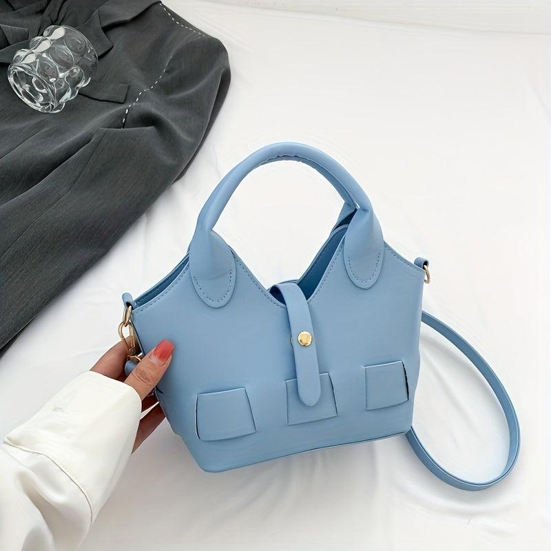 Mini Crossbody Tote Bag Shoulder Satchel Women's Casual Handbag & Purse