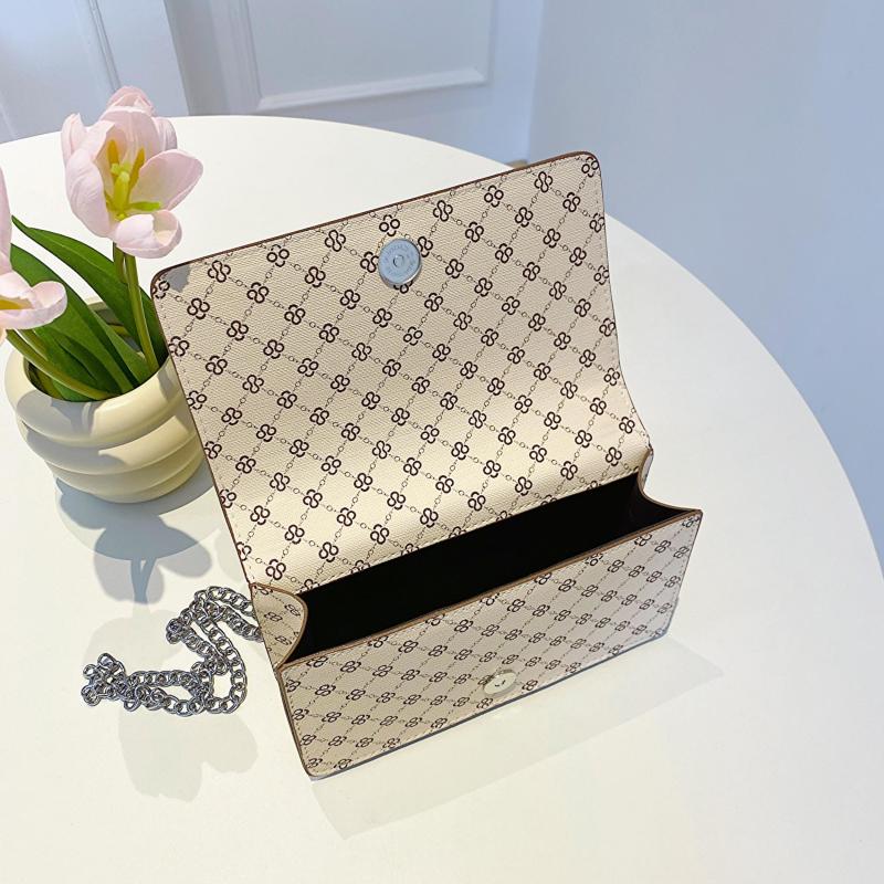 Chain Crossbody Bag Patent Leather Shoulder Bag Square Purse For Women