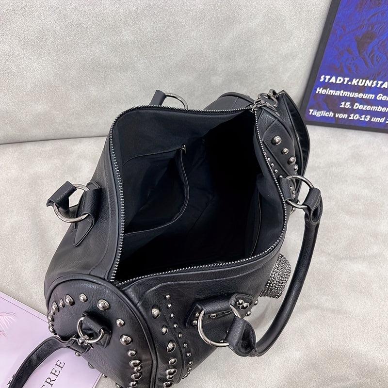 Y2K Style Shoulder Bag Faux Leather Large Capacity Crossbody