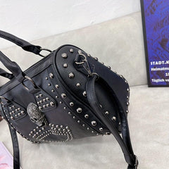 Y2K Style Shoulder Bag Faux Leather Large Capacity Crossbody