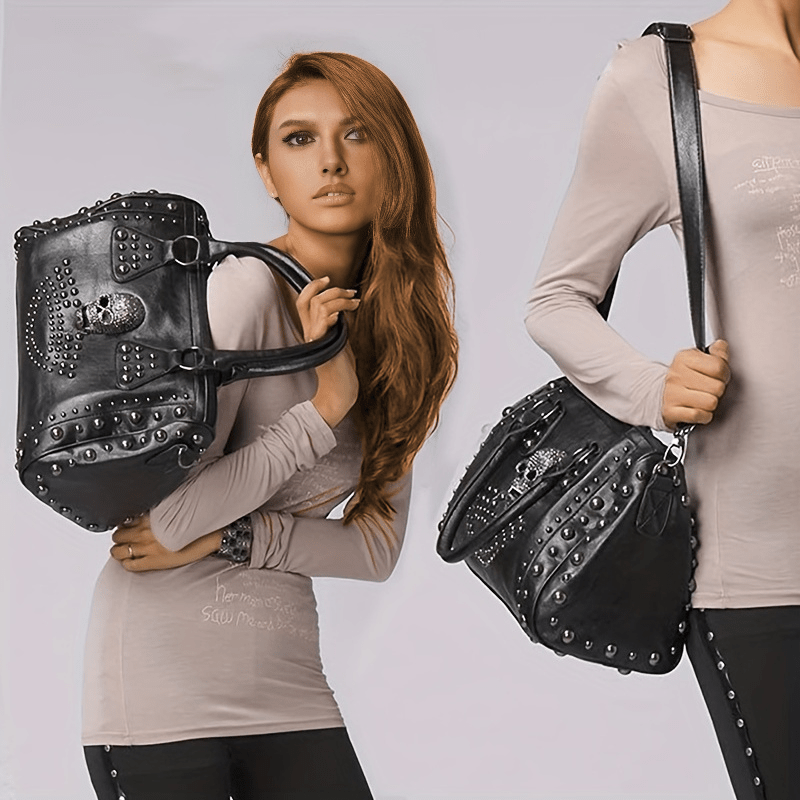 Y2K Style Shoulder Bag Faux Leather Large Capacity Crossbody