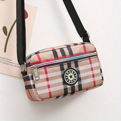 Women's Vintage Square Bag Zipper Shoulder Bag Crossbody Bag
