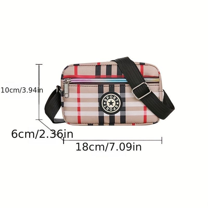Women's Vintage Square Bag Zipper Shoulder Bag Crossbody Bag