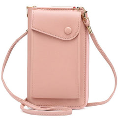 Stylish Mobile Phone Bag Hanging Neck Coin Purse Portable Vertical Crossbody Bag