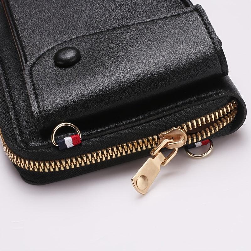 Stylish Mobile Phone Bag Hanging Neck Coin Purse Portable Vertical Crossbody Bag