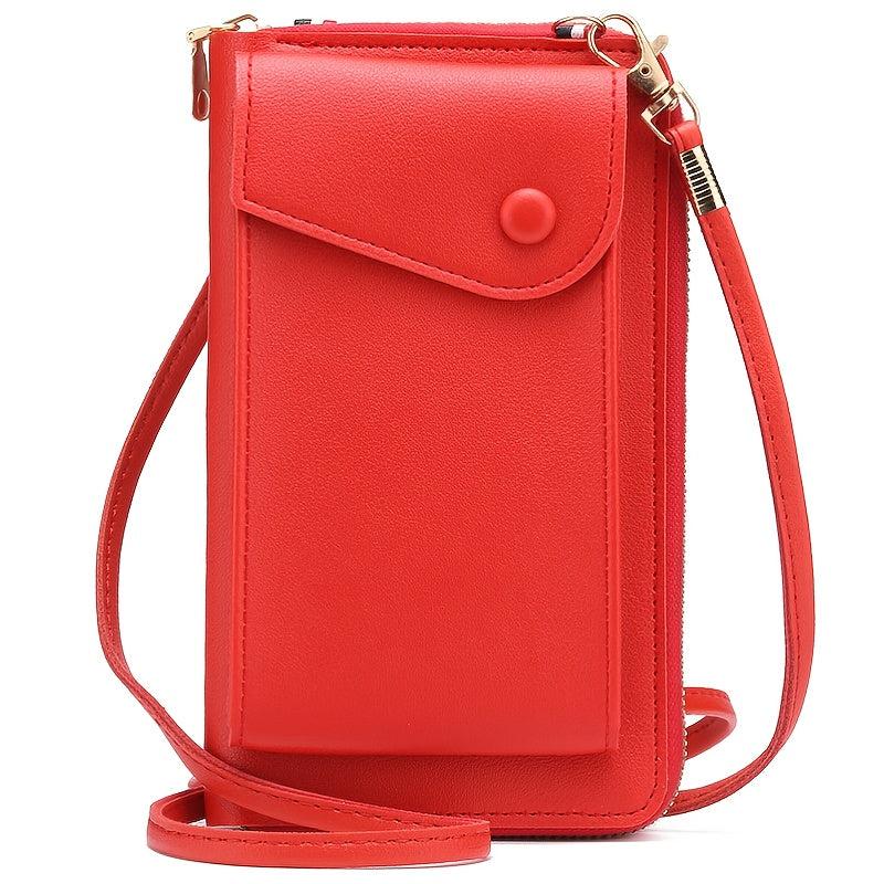 Stylish Mobile Phone Bag Hanging Neck Coin Purse Portable Vertical Crossbody Bag
