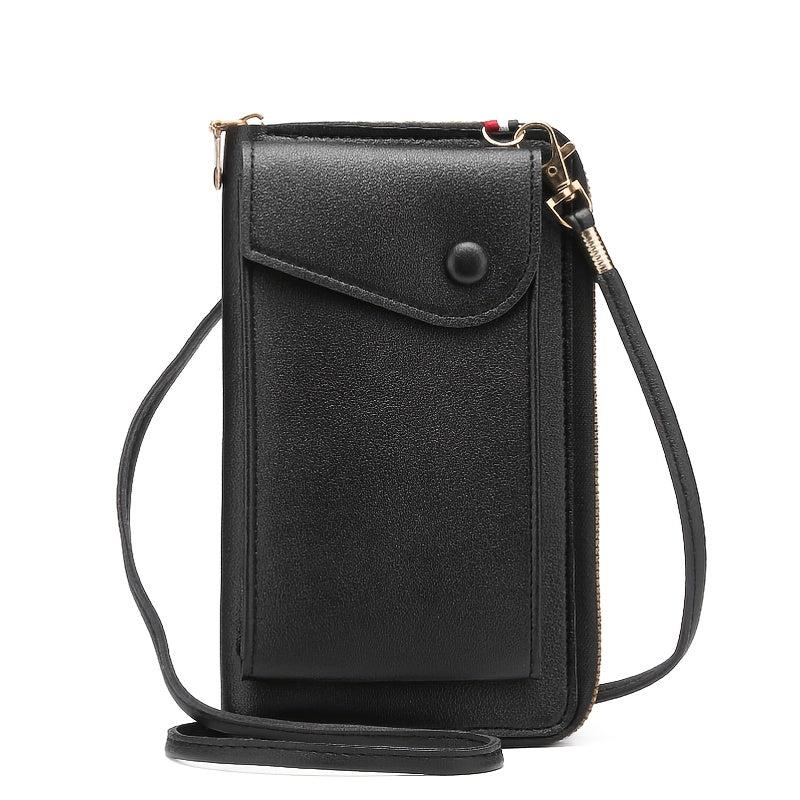 Stylish Mobile Phone Bag Hanging Neck Coin Purse Portable Vertical Crossbody Bag