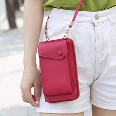 Stylish Mobile Phone Bag Hanging Neck Coin Purse Portable Vertical Crossbody Bag