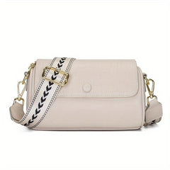 Leather Crossbody Bag Women's Shoulder Purse Flap Boston Bag