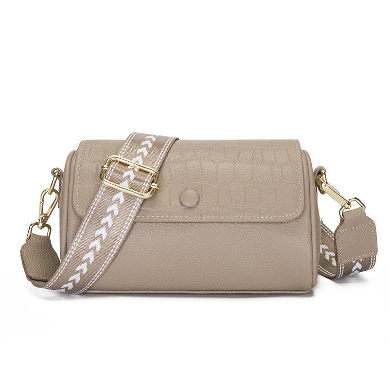 Leather Crossbody Bag Women's Shoulder Purse Flap Boston Bag