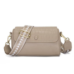Leather Crossbody Bag Women's Shoulder Purse Flap Boston Bag