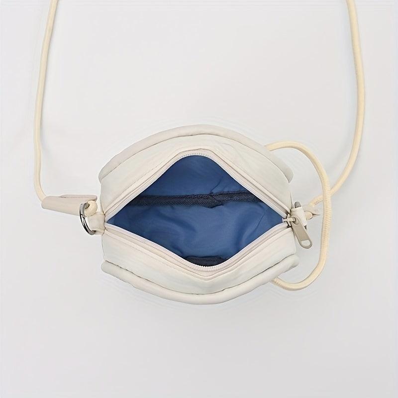 Minimalist Casual Square Crossbody Bag Solid Color Storage Purse