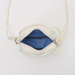 Minimalist Casual Square Crossbody Bag Solid Color Storage Purse
