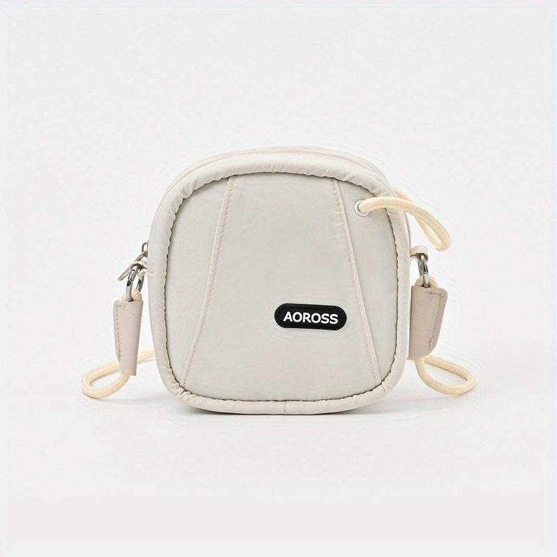 Minimalist Casual Square Crossbody Bag Solid Color Storage Purse
