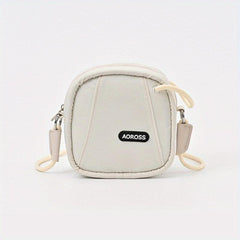Minimalist Casual Square Crossbody Bag Solid Color Storage Purse