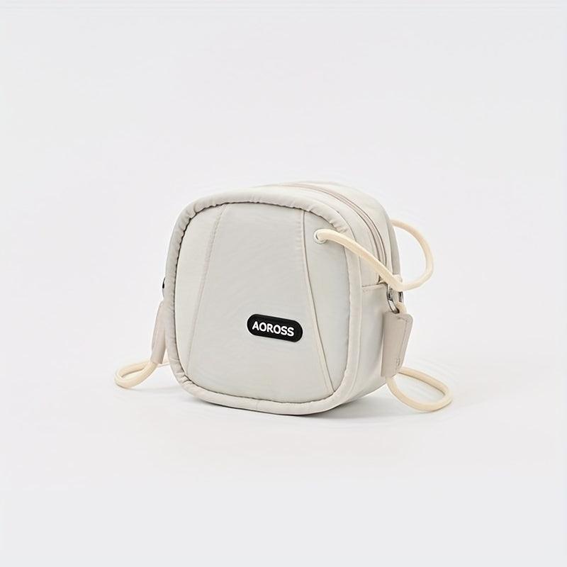 Minimalist Casual Square Crossbody Bag Solid Color Storage Purse