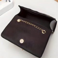 Minimalist Shoulder Bag Quilted Detail Flap Bag Classic Bag Tassel Decor