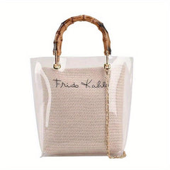 Sequin Glitter Crossbody Bag PVC Clear Cosmetic Purse Shoulder Bag