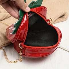 Strawberry Shaped Chain Crossbody Bag Novelty Purse For Girls