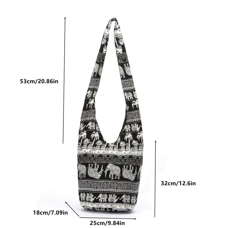 Bohemian Ethnic Crossbody Sling Bag for Traveling