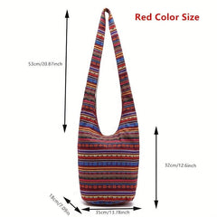 Bohemian Ethnic Crossbody Sling Bag for Traveling