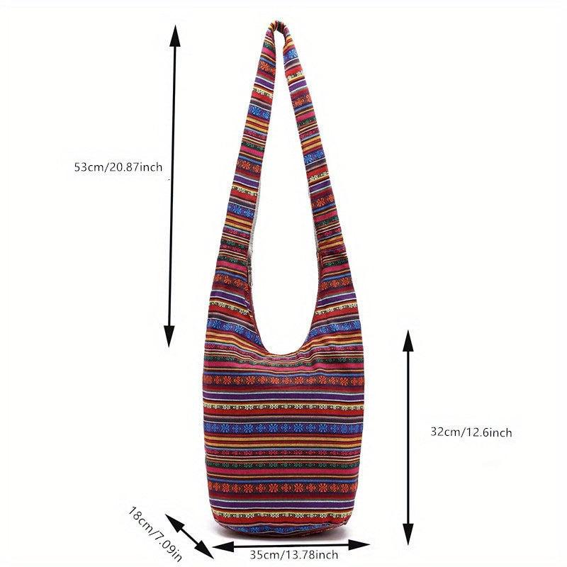 Bohemian Ethnic Crossbody Sling Bag for Traveling